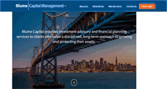 Desktop Screenshot of blumecapital.com